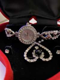 Комплект дамски часовник, колие и обеци Jesou collection