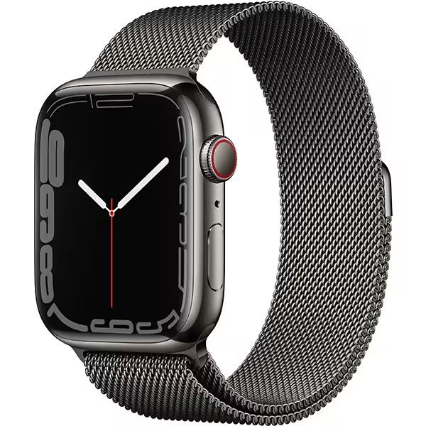 Apple Watch Series 7 45mm Stainless Steel with Milanese loop