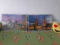 Vand 2 puzzle-uri  1000 piese inramate