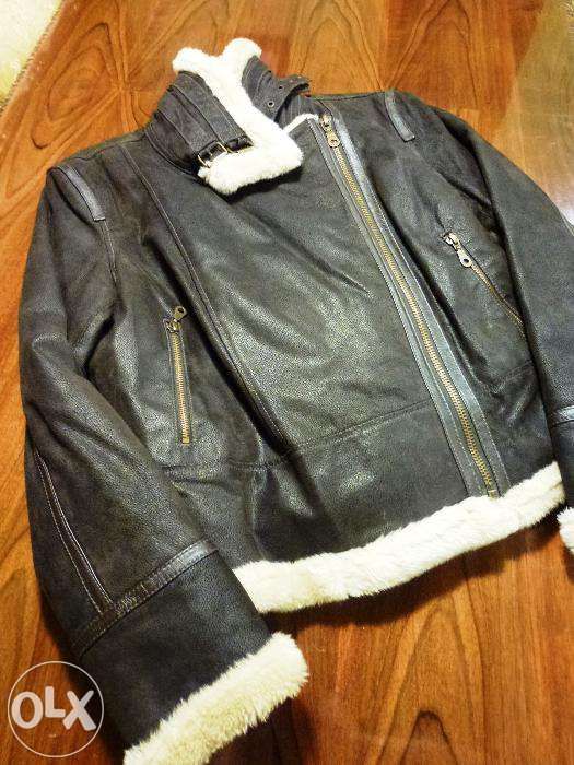 Geaca DAMA Piele Naturala maro din Madrid