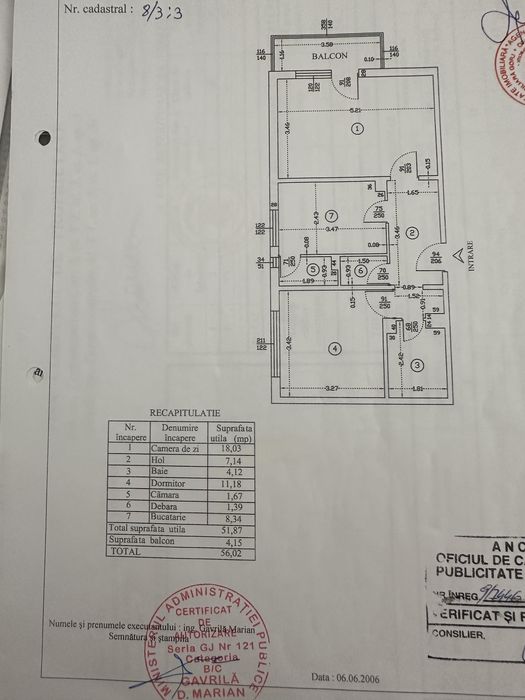 Apartament 2 camere, 56 mp, mobilat, izolat, gata de mutare – etaj 1