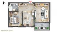 Apartament 2 camere + Terasa - Decomandat - Etaj 1 - Rahovei