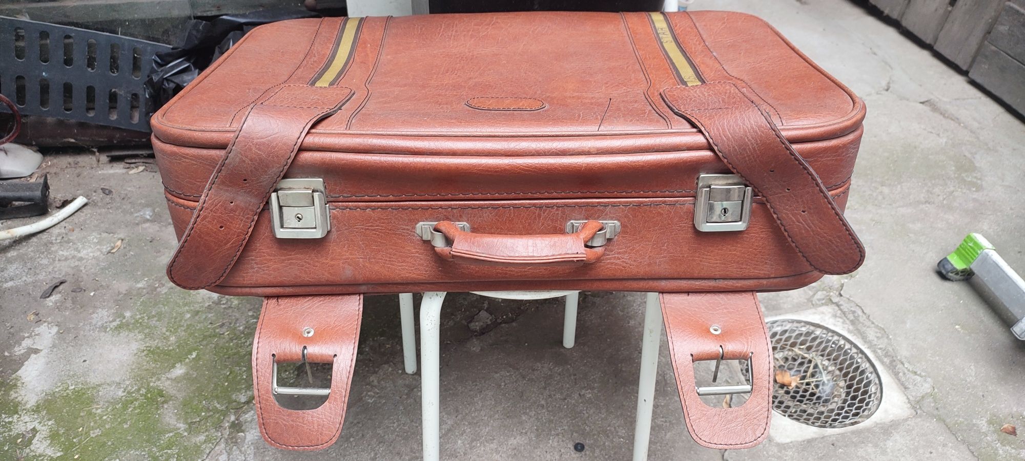 Oferta Geamantan/ valiză vintage - piele - XL