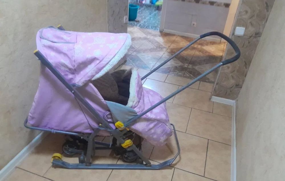 санки коляска на зиму