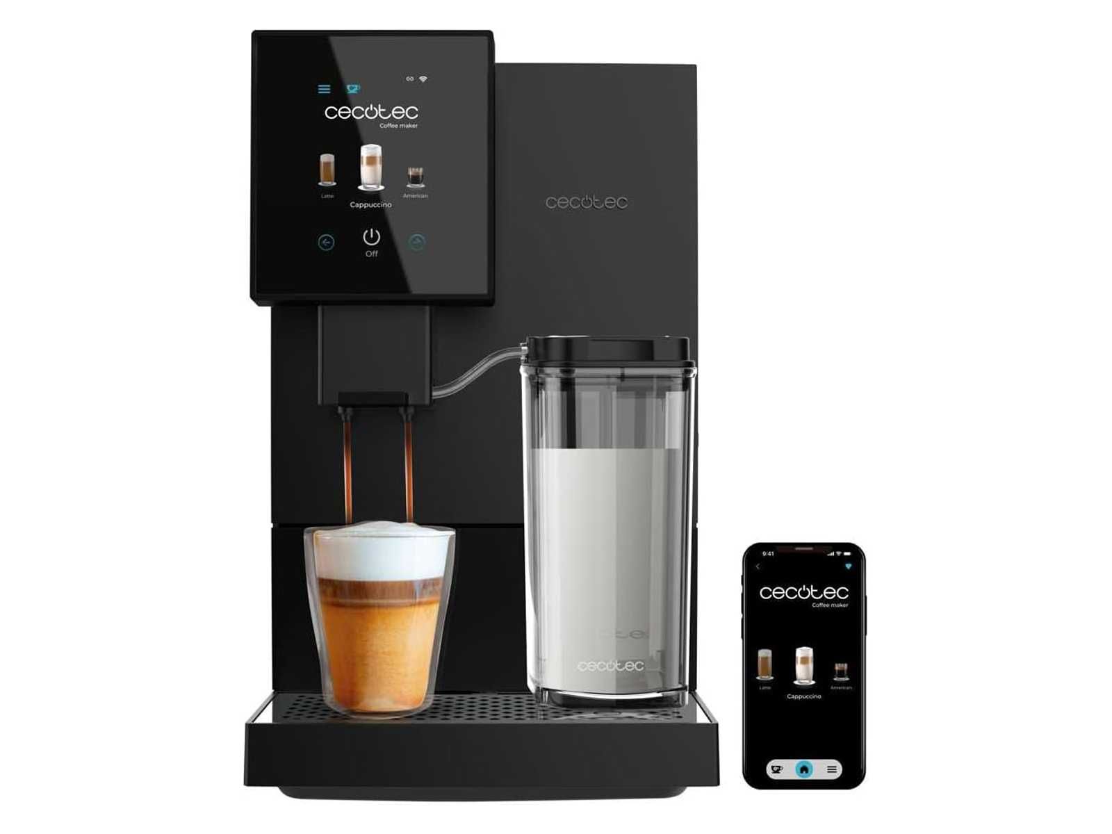 Кафеавтомат Cecotec Cremmaet Compact-ccino Connected 1350W 19bar Черна