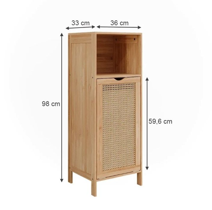 Шкаф за пране бамбук/ратан Vicco