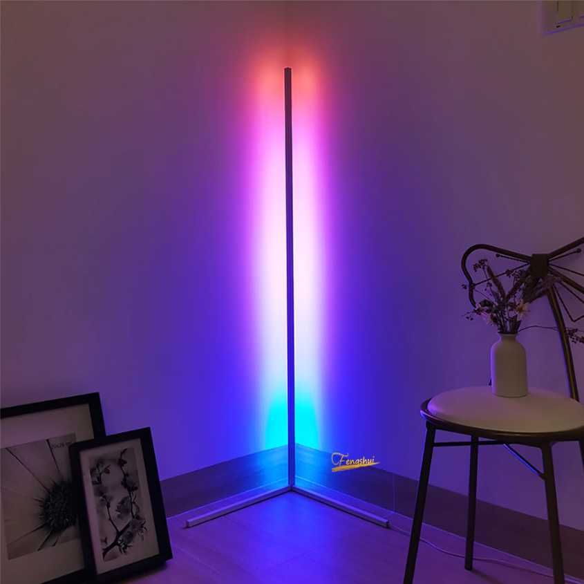 Led RGB торшер, ночник, Led лампа 140 см + пульт