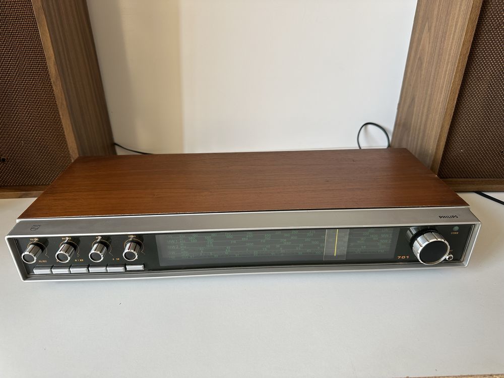 Rar Philips Radio Si Boxe Onkyo Tuner FM AM 701 Vintage Retro Audio