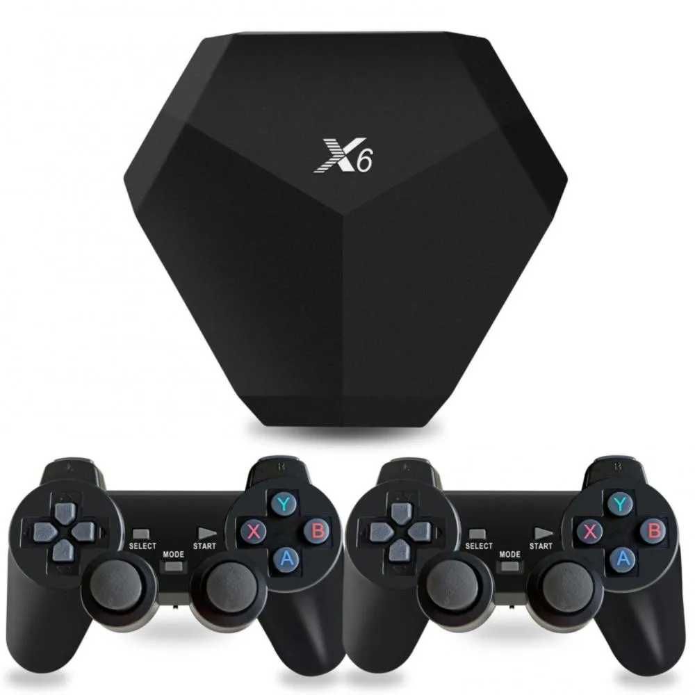 Игровая консоль 4K HD, встроенные 15000 игр, ретро-консоль X6