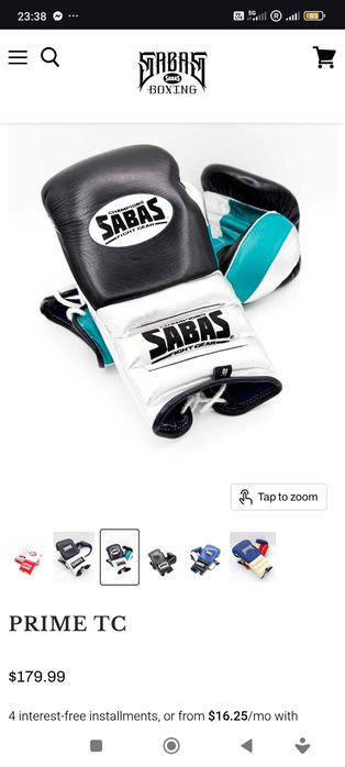 Боксови ръкавици - SABAS (ръчно шити в Мексико). Професионални  - 16оZ