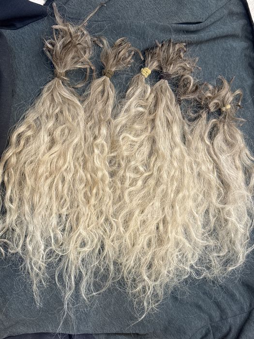 Волосы для наращивания натуральная волна,  блонд