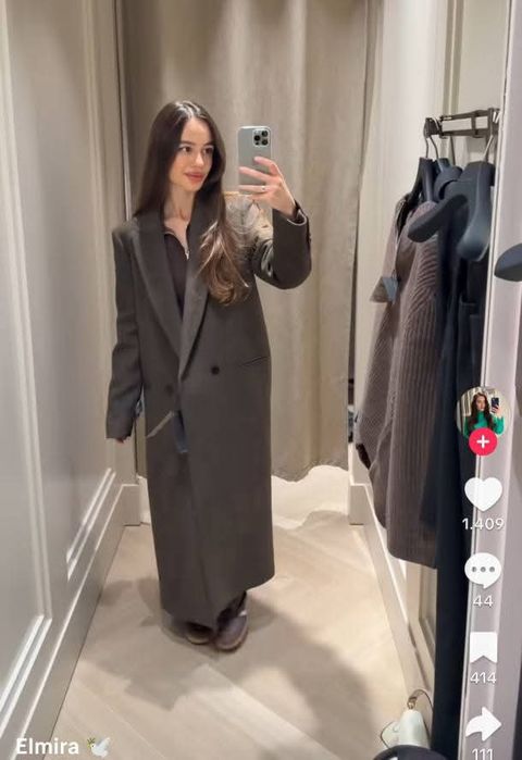 Palton Massimo Dutti lana