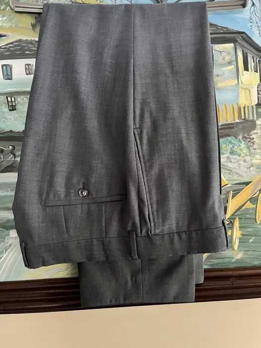 Мъжки Костюм Hugo Boss Вълна Сив Размер 54 EUR 3 копчета 05287910