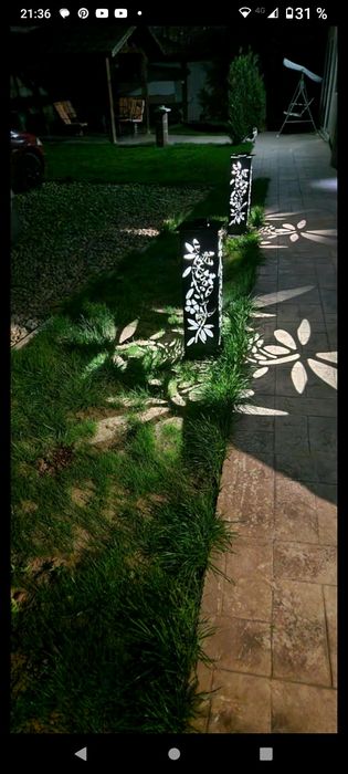 Vânt felinare gradina cu încărcare solara