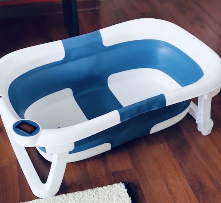 Cadita bebe baie cu termometru digital