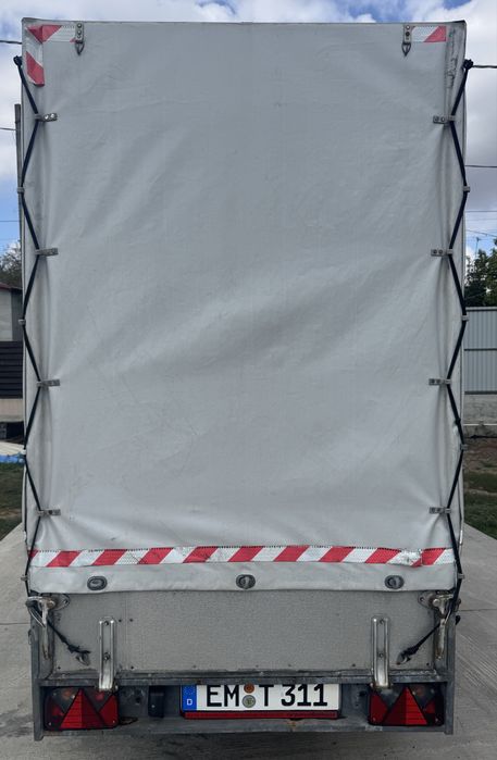 Remorcă auto Oswald cu prelată, dublu ax, MMA 2000 kg