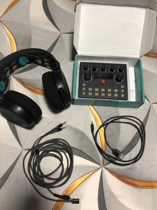 Casti Gaming Steelseries artics 3 si Placa de sunet V8S