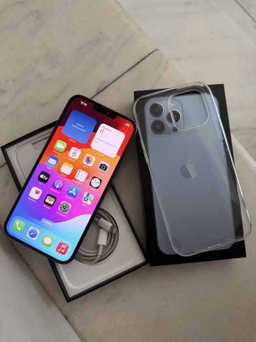 Iphone 13 Pro Max Sierra Blue 128gb in stare impecabila full box cu to