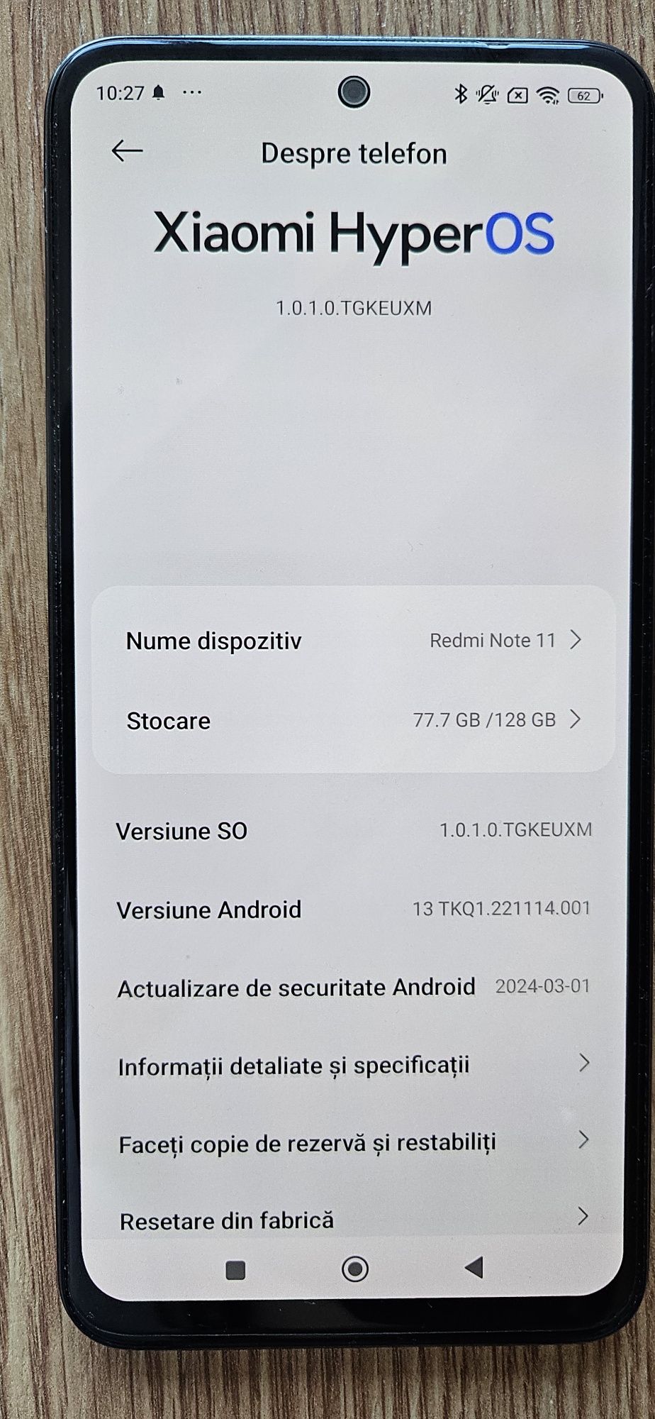 Xiaomi note 11 4 GB