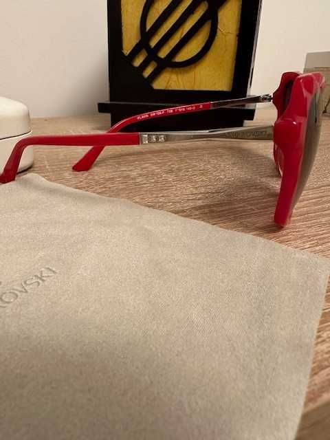 Ochelari dama Swarovski rosii