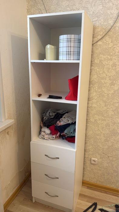 Обувници, вешалка с пуфиком, шкаф 2, стеллаж
