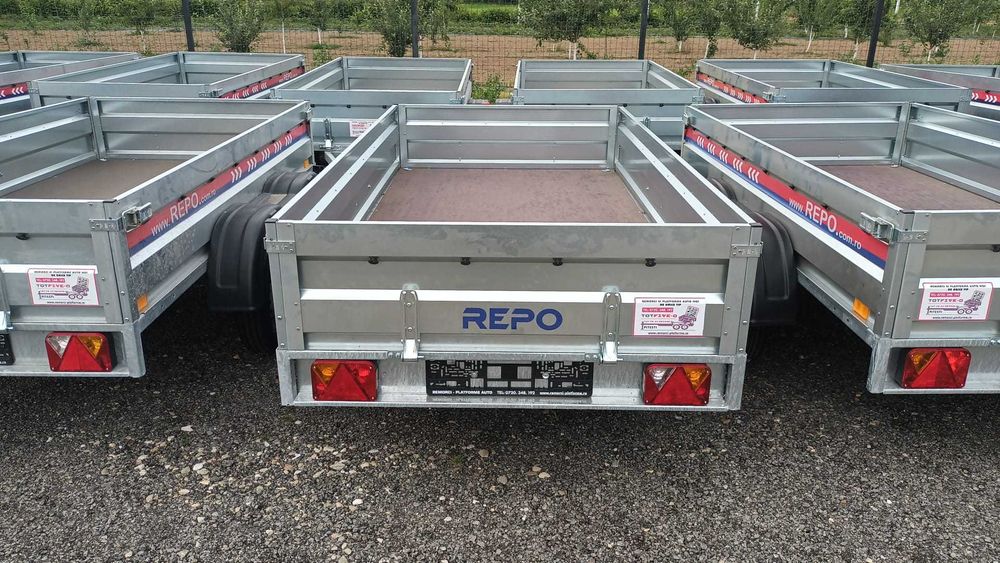 Remorca 750kg, QRDs ( 240 cm x 125cm), 2 axe , NOUA, OFERTA!