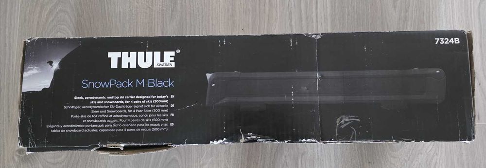 Bare transversale auto Thule Evo 118 + Suport ski/snowboard Thule