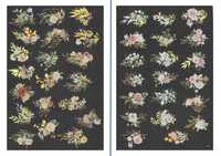 флорални PET стикери за декорация
