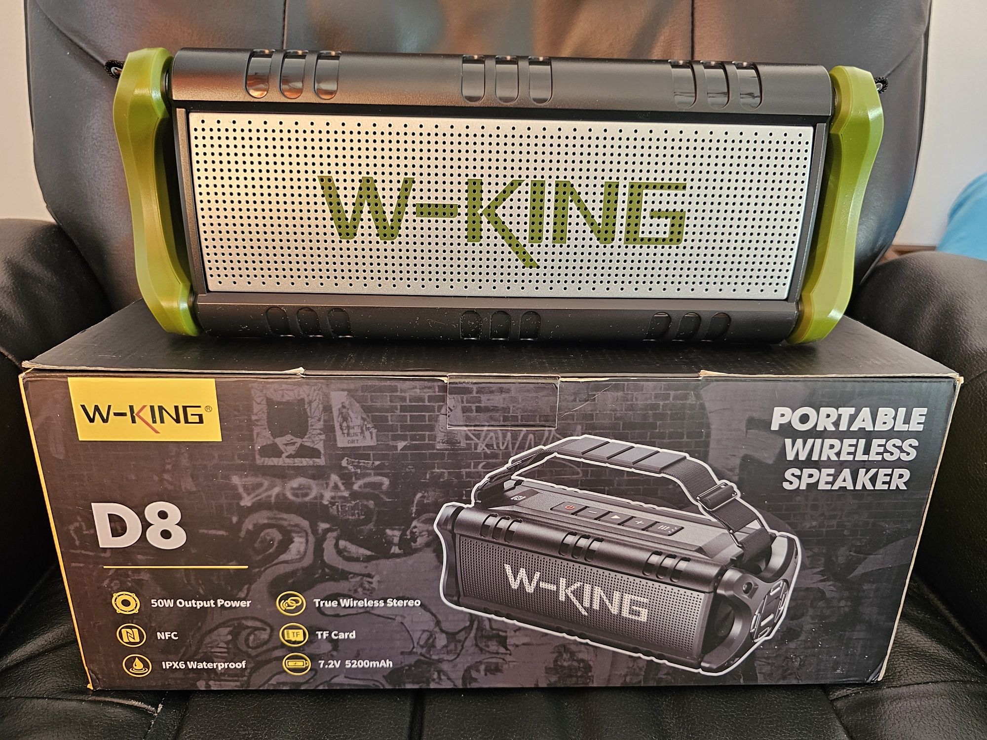 W King D8 50W  ,pret pt ambele boxe,boxa portabila,bluetooth