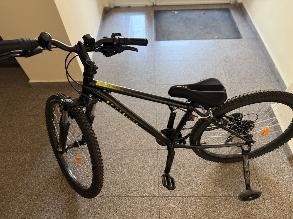Детски планински велосипед 24" Rockrider ST 500, ЧЕРЕН