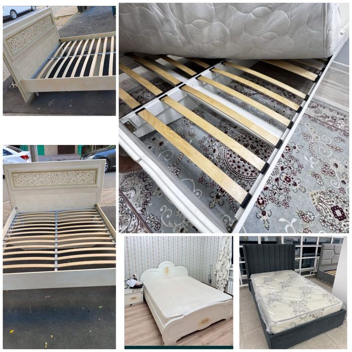 Кровать двухспальные200х180,200х160 200х120. 5шт