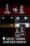 LED H7 6000k lumina alba , plug&play