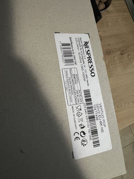 Nespresso vertuo pop negru