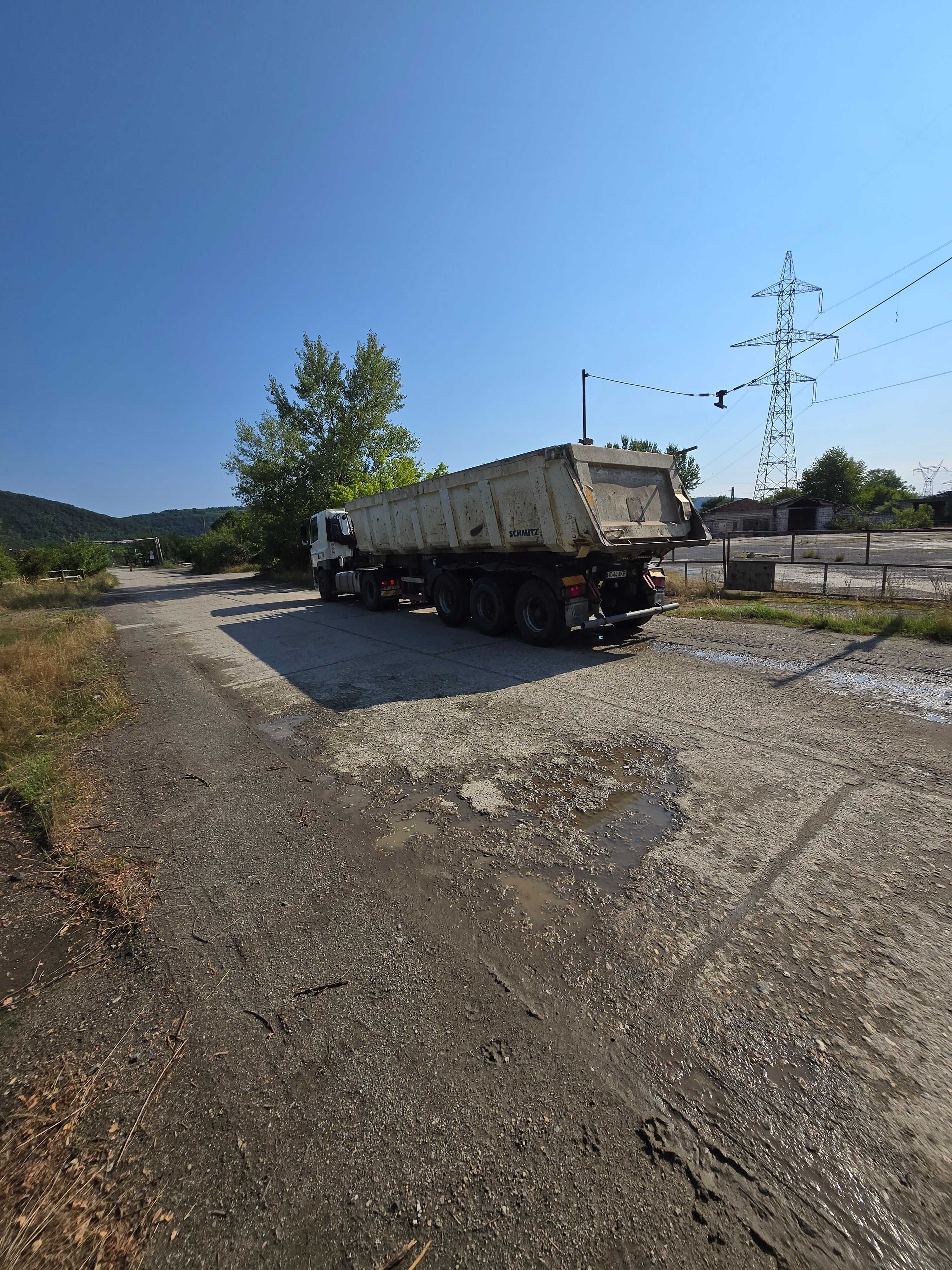 Vand ansamblu DAF CF 460 Semiremorca basculabila Schmitz coaste 27cubi