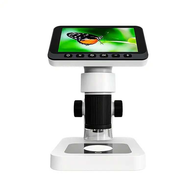 Цифров микроскоп LCD дисплей 4,5 инча 1080P 1000X 8 LED светлини
