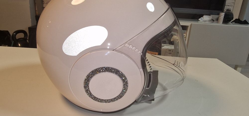 Cască deschisă SHARK NANO CRYSTAL de Swarovski roz