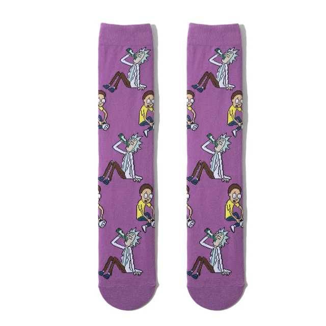 Happy socks-Mad socks-Rick and Morty-луди,весели,цветни,шарени чорапи