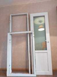 Продам балконную группу (дверь+окно)