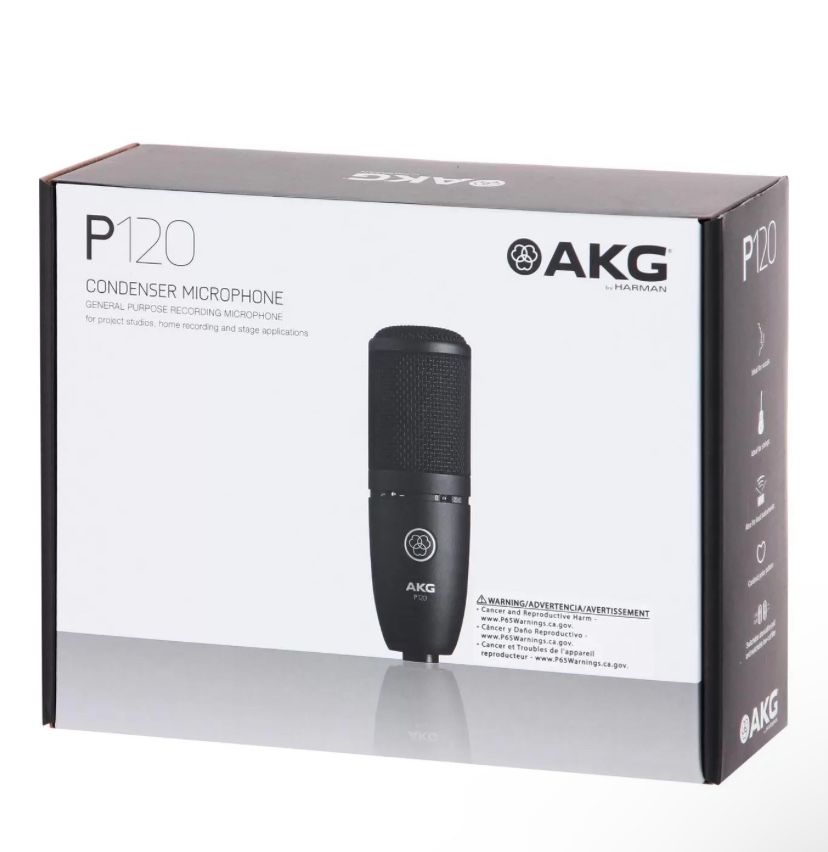 Микрофон AKG P120 + Микрофонная стойка + XLR кабель 3м