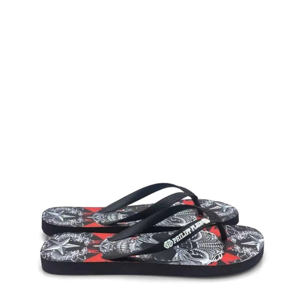 Оригинални мъжки джапанки Philipp Plein BRD 90099 BLACK/MULTI