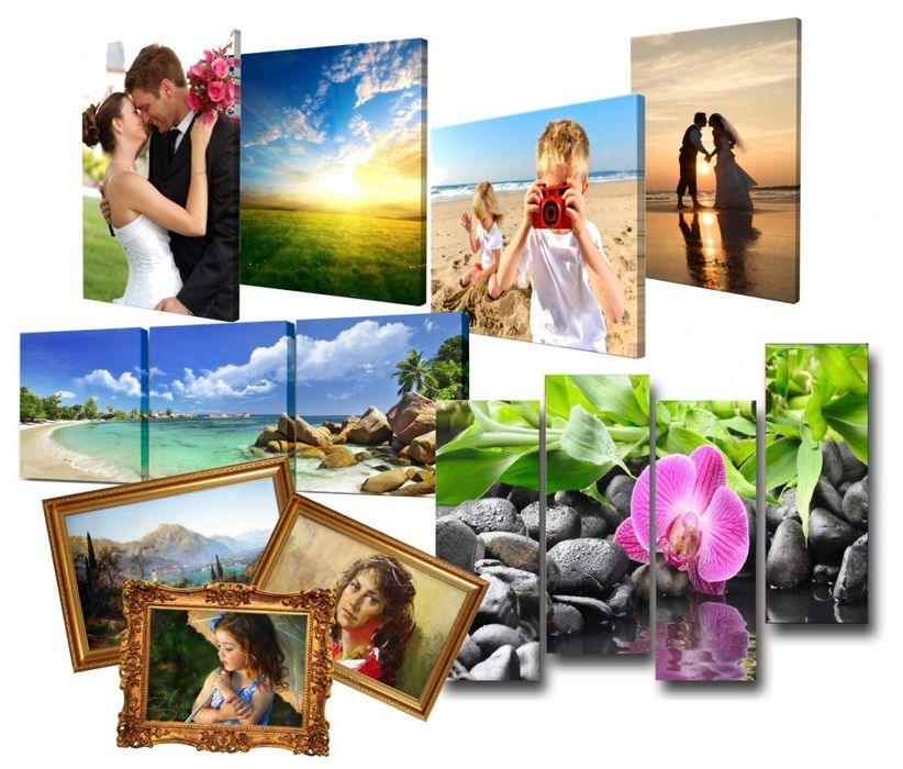 Печать холстов, картин, фотографий. Изготовление подрамников