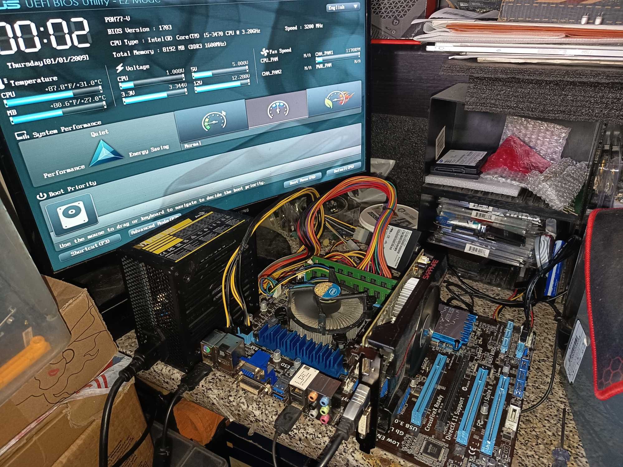 Kit esport gaming, Core i5 3470 + placa Asus P8H77-V  + 8gb ddr3