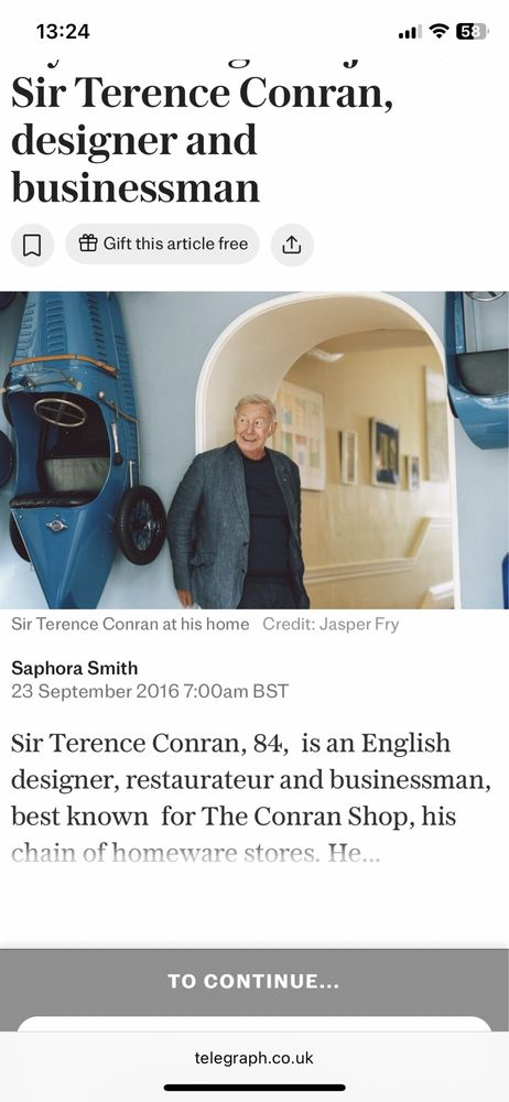 Стенен часовник / Terence Conran / 90-те