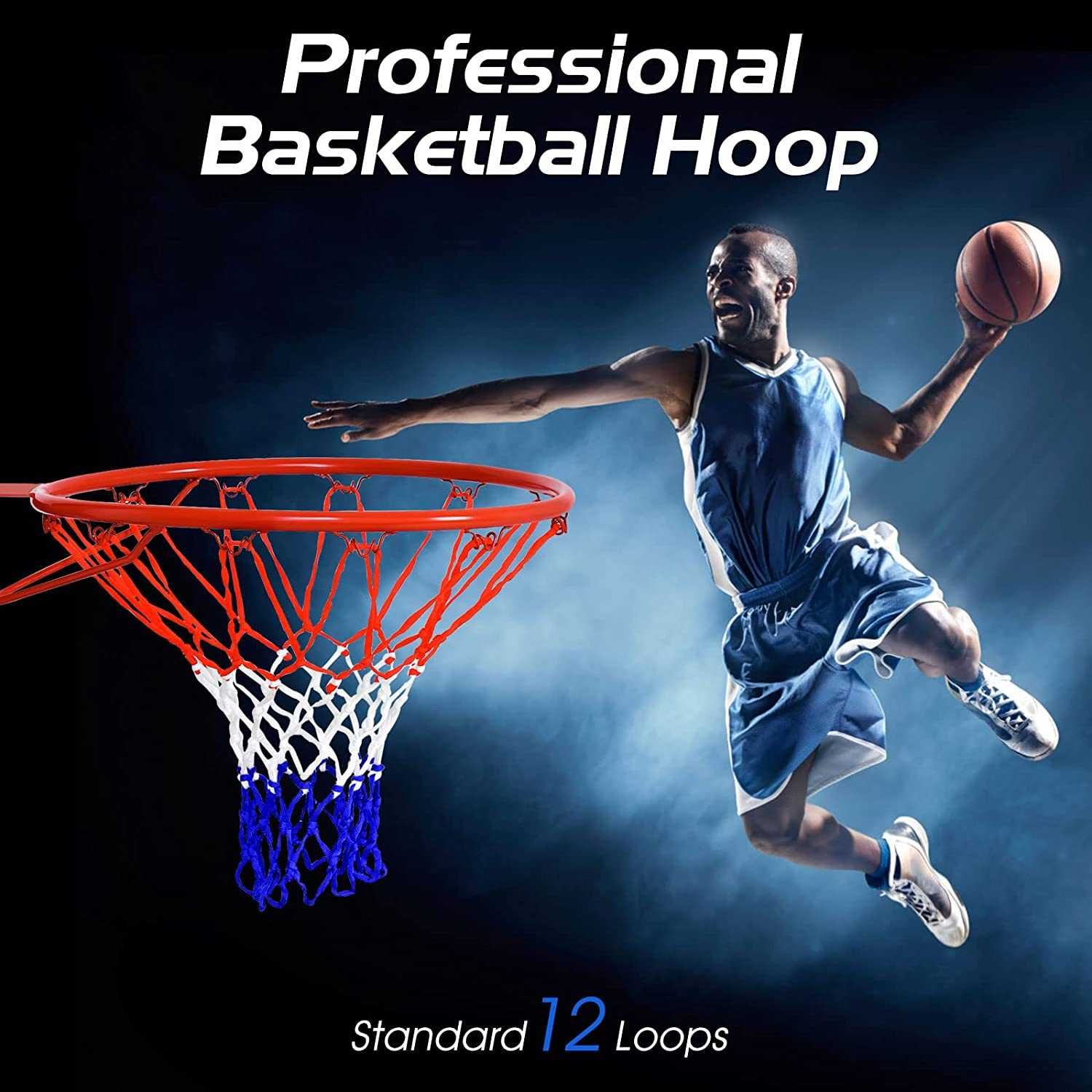 Cos basket fier metalic full size profesional backetball rim net hoop