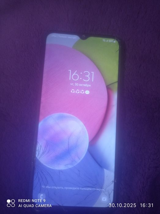 Galaxy A03s с разбитым экраном