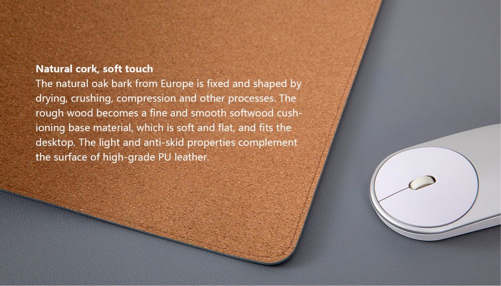 Коврик для мыши Xiaomi 800×400, из натуральной кожи, водонепроницаемый