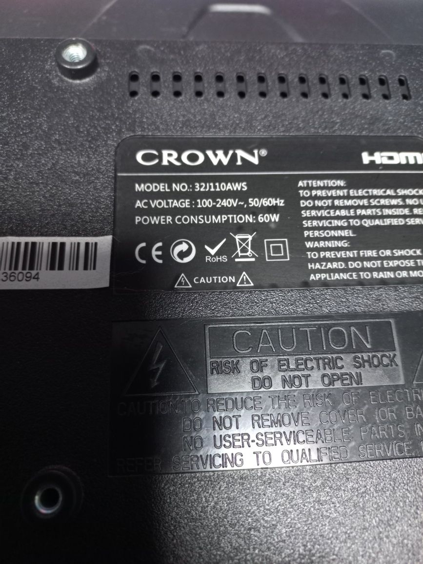 Телевизор CROWN 32J110AWS за части