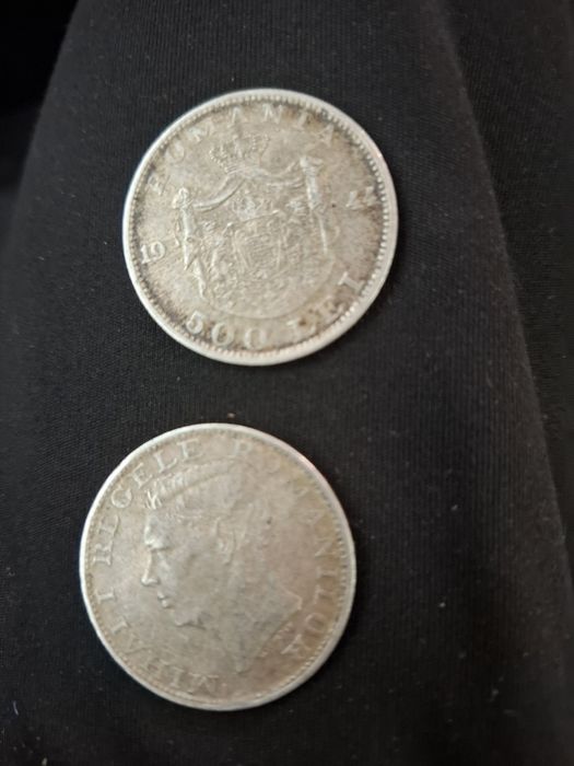 2 bani de 500 lei argint