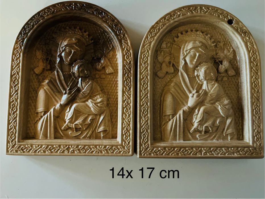 Icoane lucrate in lemn