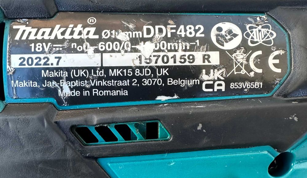 Makita DDF482 - Акумулаторен винтоверт 18V 2022г.